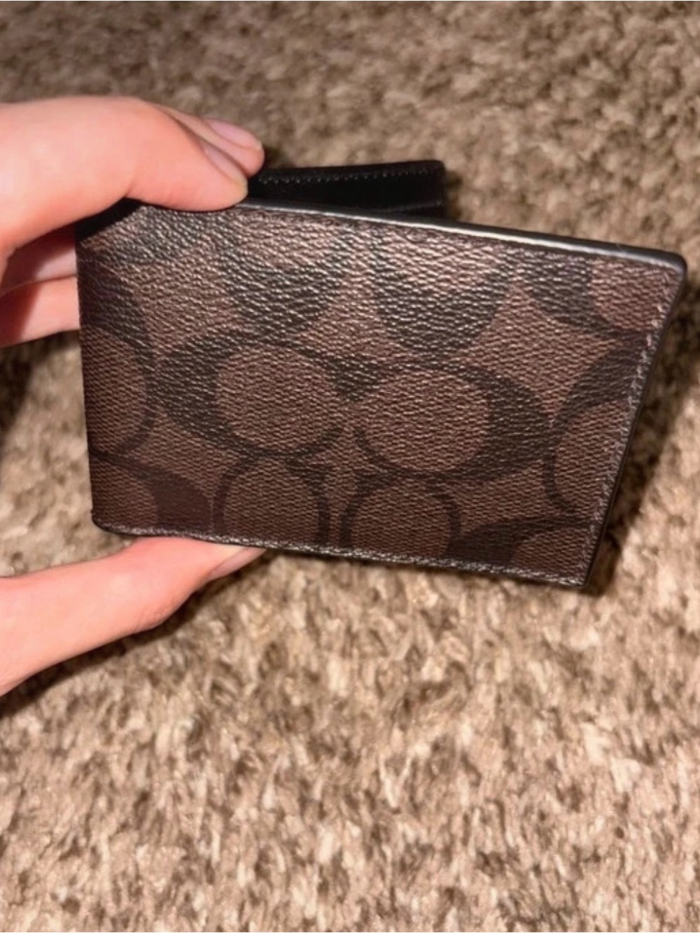 coach mens billfold wallet